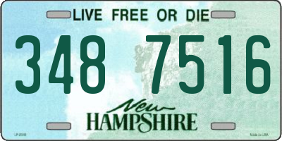 NH license plate 3487516