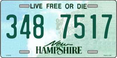 NH license plate 3487517