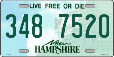 NH license plate 3487520