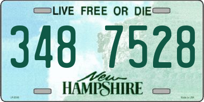 NH license plate 3487528