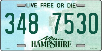 NH license plate 3487530