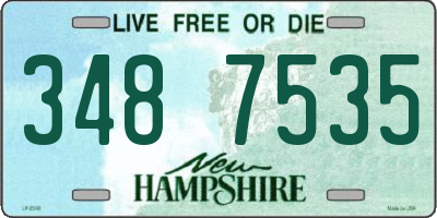 NH license plate 3487535