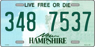 NH license plate 3487537