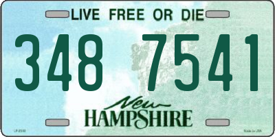 NH license plate 3487541