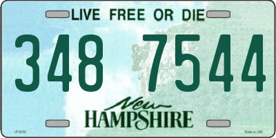 NH license plate 3487544