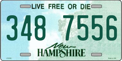 NH license plate 3487556