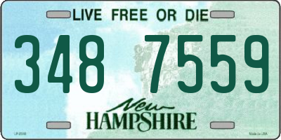 NH license plate 3487559