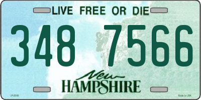 NH license plate 3487566