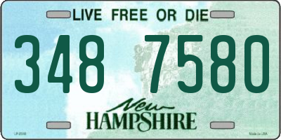 NH license plate 3487580