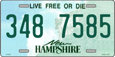 NH license plate 3487585