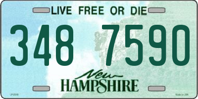 NH license plate 3487590