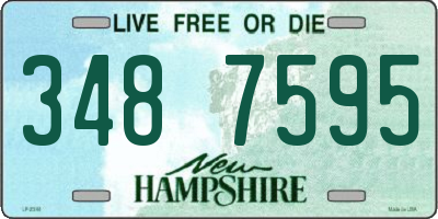 NH license plate 3487595