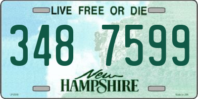 NH license plate 3487599