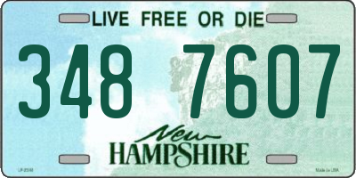 NH license plate 3487607