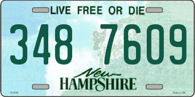 NH license plate 3487609