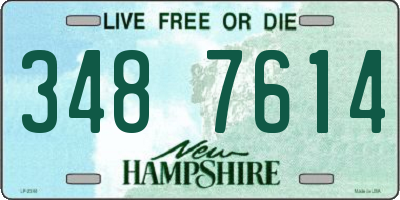 NH license plate 3487614