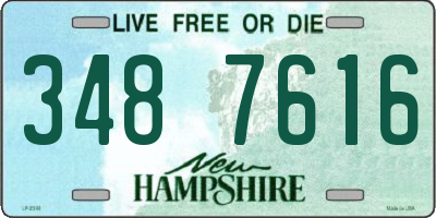 NH license plate 3487616