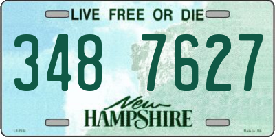 NH license plate 3487627