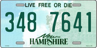 NH license plate 3487641