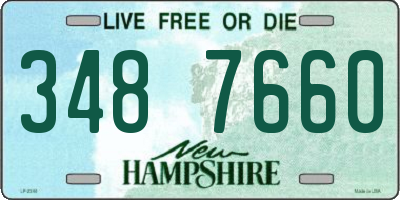 NH license plate 3487660
