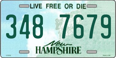 NH license plate 3487679