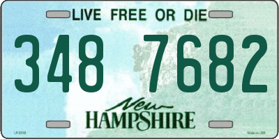 NH license plate 3487682