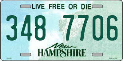 NH license plate 3487706
