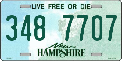 NH license plate 3487707