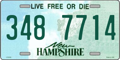 NH license plate 3487714