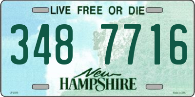 NH license plate 3487716