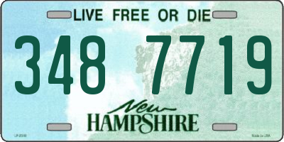 NH license plate 3487719