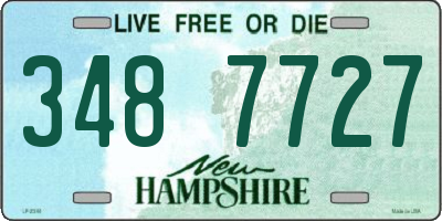 NH license plate 3487727