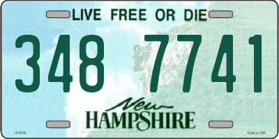 NH license plate 3487741