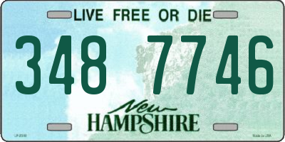 NH license plate 3487746