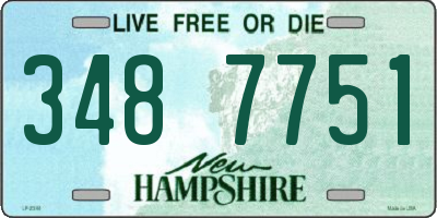 NH license plate 3487751