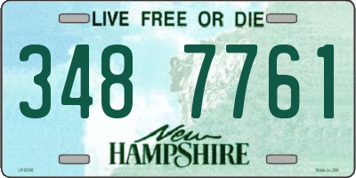 NH license plate 3487761