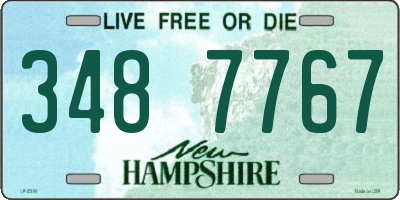 NH license plate 3487767