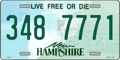 NH license plate 3487771