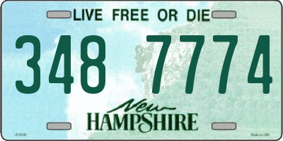 NH license plate 3487774