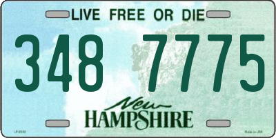 NH license plate 3487775