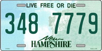 NH license plate 3487779