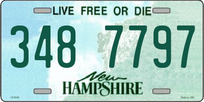 NH license plate 3487797
