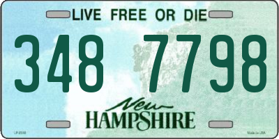 NH license plate 3487798