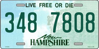 NH license plate 3487808