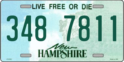 NH license plate 3487811