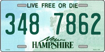 NH license plate 3487862