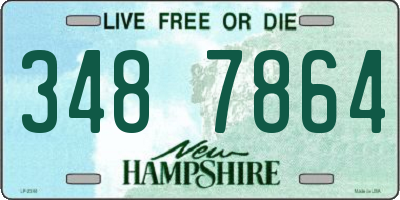 NH license plate 3487864