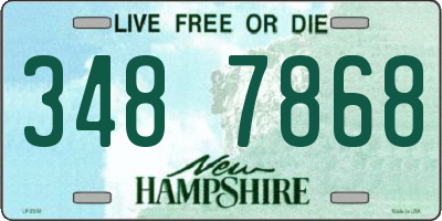 NH license plate 3487868