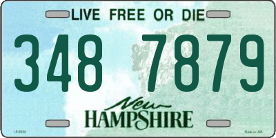 NH license plate 3487879