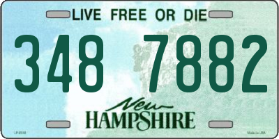 NH license plate 3487882